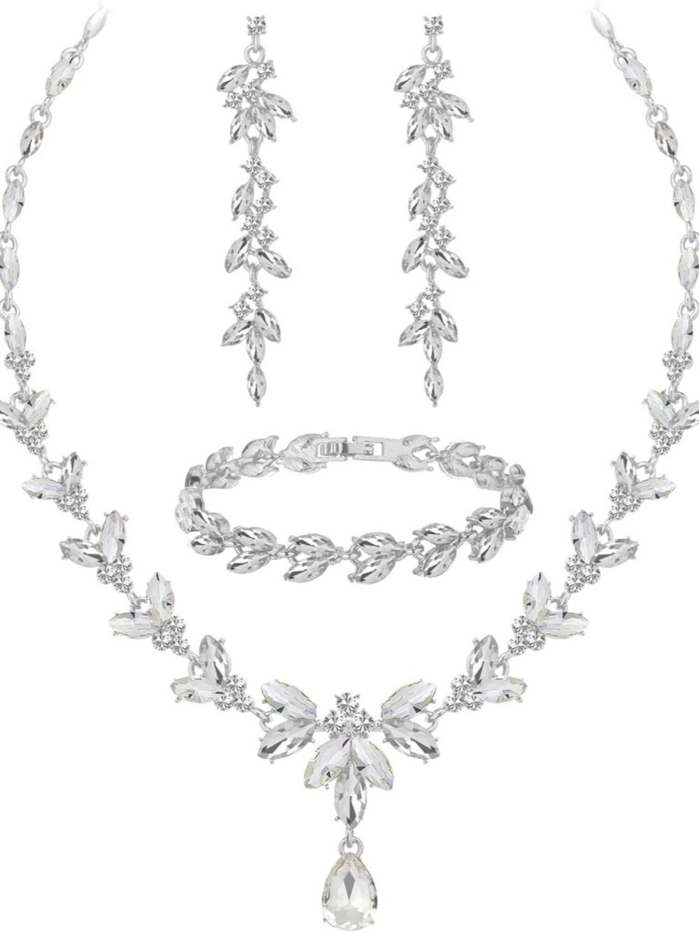 Wedding Jewelry Sets for Bride Bridesmaid Bridal Jewelry Set for Women Wedding C